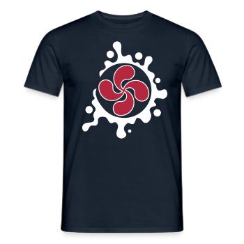 Splash Croix Basque - T-shirt homme - marine - Devant - AI Model Male 178 light (178cm)