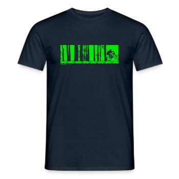 Forêt VTT VTT - T-shirt homme - marine - Devant - AI Model Male 178 light (178cm)