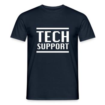 Support technique - T-shirt homme - marine - Devant - AI Model Male 178 light (178cm)