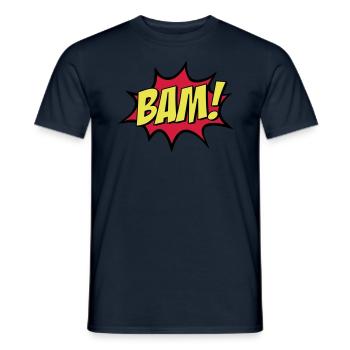 BAM ! - T-shirt homme - marine - Devant - AI Model Male 178 light (178cm)
