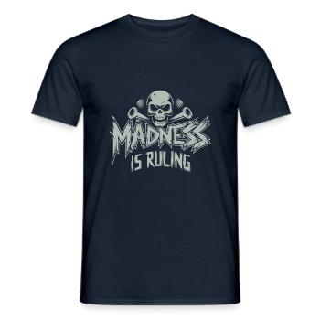 La folie règne sur le monde Motivation Espoir - T-shirt homme - marine - Devant - AI Model Male 178 light (178cm)