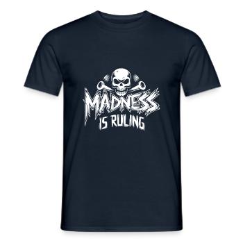 La folie règne sur le monde Motivation Espoir - T-shirt homme - marine - Devant - AI Model Male 178 light (178cm)