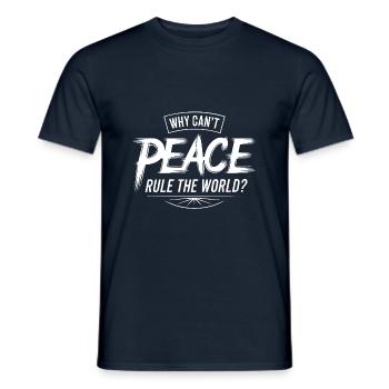 Why not peace for all - we need love - Men's T-Shirt - navy - Front - AI Model Male 178 light (178cm)