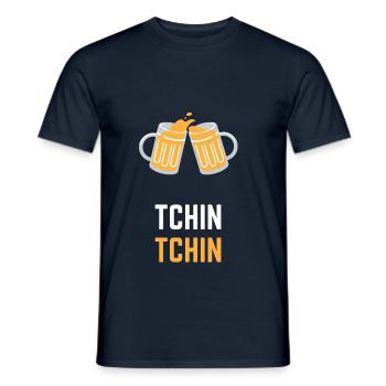 se mettre bien - T-shirt homme - marine - Devant - AI Model Male 178 light (178cm)