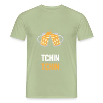 Getting well - Men's T-Shirt - sage - Front - AI Model Male 178 light (178cm)