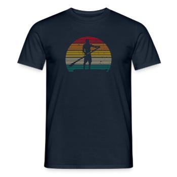 SUP Standup Paddle Standup Paddling Sup Surf - Männer T-Shirt - Navy - Vorne - AI Model Male 178 light (178cm)