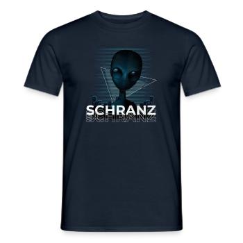 Schranz Musik Party Techno Geschenk - Männer T-Shirt - Navy - Vorne - AI Model Male 178 light (178cm)