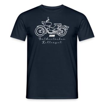 Simson Star SR4-1 - DDR - Moped Suhl - Männer T-Shirt - Navy - Vorne - AI Model Male 178 light (178cm)