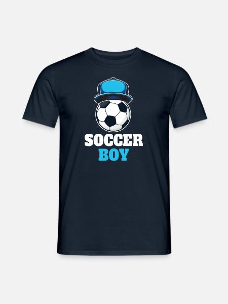 Funny Football Boy - Men's T-Shirt - navy