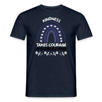 Kindness End Bullying Awareness Unity Day - Männer T-Shirt - Navy - Vorne - AI Model Male 178 light (178cm)