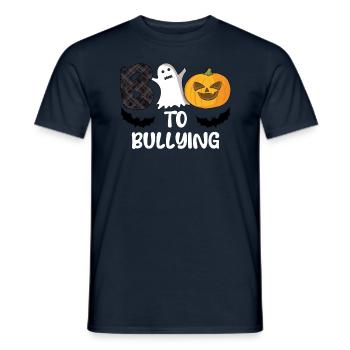 Ghost Stop Bullying Courage Orange Unity Day - Männer T-Shirt - Navy - Vorne - AI Model Male 178 light (178cm)