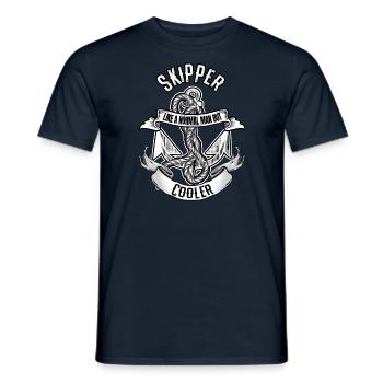Segler Segelschiff Segelboot Skipper - Männer T-Shirt - Navy - Vorne - AI Model Male 178 light (178cm)