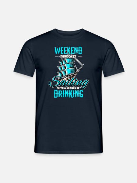 Sailor Sailing Ship Sailboat - Men's T-Shirt - navy