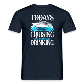 Croisière Croisière Vacances Cruiser - T-shirt homme - marine - Devant - AI Model Male 178 light (178cm)