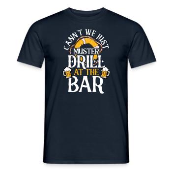 Croisière Croisière Vacances Buveur de bière - T-shirt homme - marine - Devant - AI Model Male 178 light (178cm)
