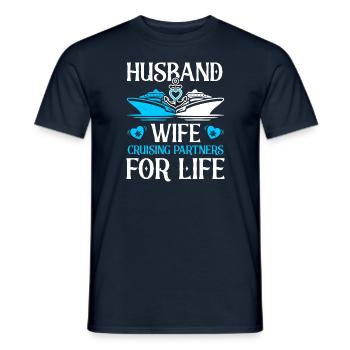 Croisière Croisière Vacances Cruiser Couple - T-shirt homme - marine - Devant - AI Model Male 178 light (178cm)