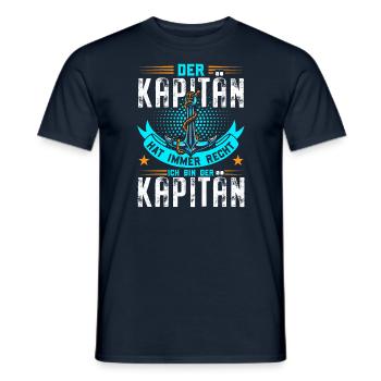 Segler Segelschiff Segelboot - Männer T-Shirt - Navy - Vorne - AI Model Male 178 light (178cm)