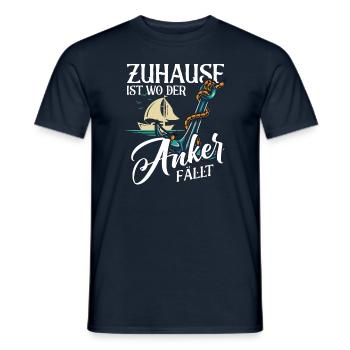 Segler Segelschiff Segelboot - Männer T-Shirt - Navy - Vorne - AI Model Male 178 light (178cm)