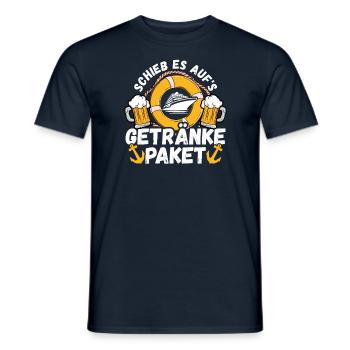 Kreuzfahrt Urlaub - Männer T-Shirt - Navy - Vorne - AI Model Male 178 light (178cm)