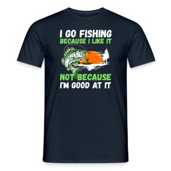 Angler Hobby Angler Fischer - T-shirt homme - marine - Devant - AI Model Male 178 light (178cm)