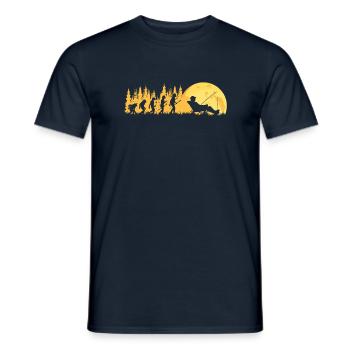 Evolution Angler Fishing - Men's T-Shirt - navy - Front - AI Model Male 178 light (178cm)