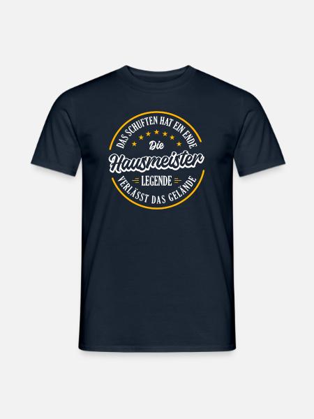 HAUSMEISTER Rente 2023 eine echte Legende verlässt - Männer T-Shirt - Navy