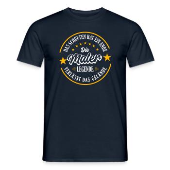 MALER Rente 2023 eine echte Legende verlässt das - Männer T-Shirt - Navy - Vorne - AI Model Male 178 light (178cm)