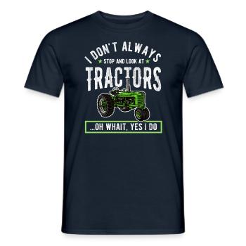 Agriculteur de tracteurs - T-shirt homme - marine - Devant - AI Model Male 178 light (178cm)
