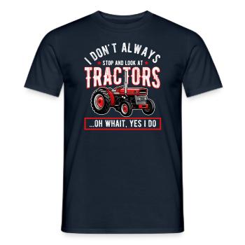 Agriculteur de tracteurs - T-shirt homme - marine - Devant - AI Model Male 178 light (178cm)