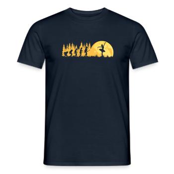Ballett Evolution Balleriena Tanz - Männer T-Shirt - Navy - Vorne - AI Model Male 178 light (178cm)