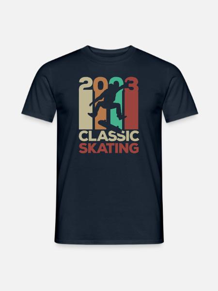 2003 Classic Vintage Skateboarder 20. Geburtstag - Männer T-Shirt - Navy