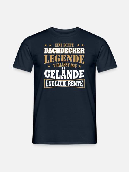 Ruhestand Dachdecker Perfekt Für Dachdecker In - Männer T-Shirt - Navy