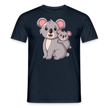 glücklicher Koalabär Koala - Männer T-Shirt - Navy - Vorne - AI Model Male 178 light (178cm)