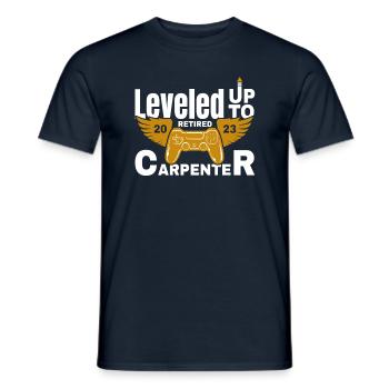 Retraite Charpentier à la retraite Retraite 2023 - T-shirt homme - marine - Devant - AI Model Male 178 light (178cm)