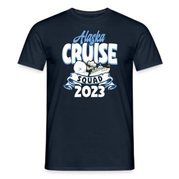 Kreufahrt Kreuzfahrtreisender Alaska Squad Cruise - T-shirt homme - marine - Devant - AI Model Male 178 light (178cm)