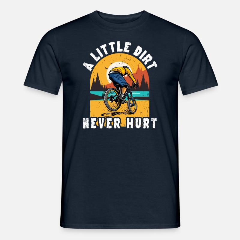 Lustiger Mountainbiker Spruch - Männer T-Shirt - Navy