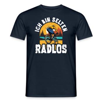 Lustiges Mountainbiker Donwhillbiker - Männer T-Shirt - Navy - Vorne - AI Model Male 178 light (178cm)