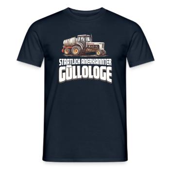 Landwirt Gülle - Männer T-Shirt - Navy - Vorne - AI Model Male 178 light (178cm)