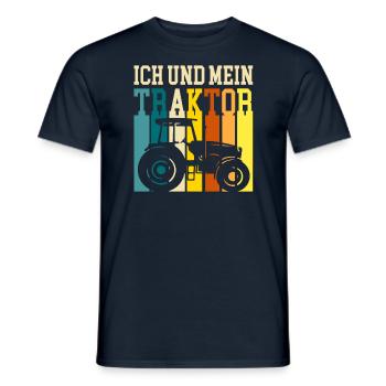 Landwirt Gülle - Männer T-Shirt - Navy - Vorne - AI Model Male 178 light (178cm)