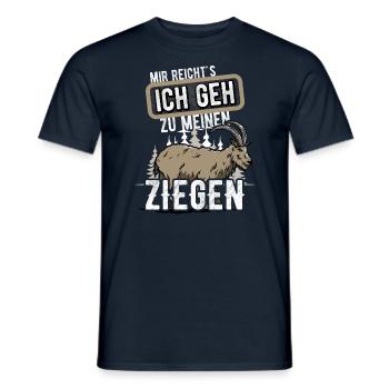 Ziegenzüchter Ziegenhalter - Männer T-Shirt - Navy - Vorne - AI Model Male 178 light (178cm)