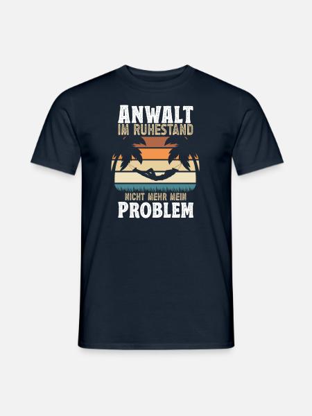 Geschenke Rente 2024 Anwalt Ruhestand - Männer T-Shirt - Navy
