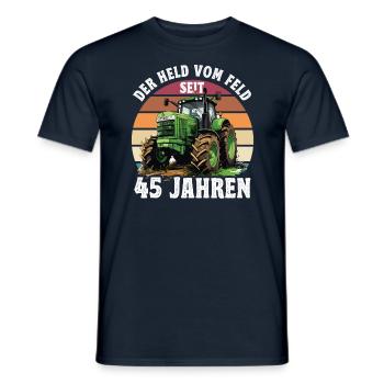 Der held Vom Feld Traktor 28 Geburtstag - Männer T-Shirt - Navy - Vorne - AI Model Male 178 light (178cm)