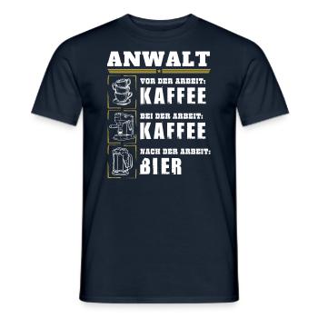 Mon quotidien en tant qu'avocat - T-shirt homme - marine - Devant - AI Model Male 178 light (178cm)