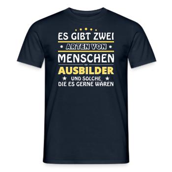 Ausbilder Geschenk - zwei Arten von... Design - Männer T-Shirt - Navy - Vorne - AI Model Male 178 light (178cm)