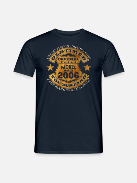 18e anniversaire voiture classique mars millésime 2006 - T-shirt homme - marine
