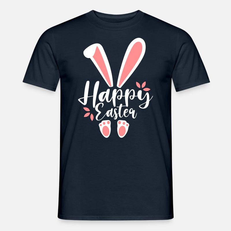 Happy Easter Bunny - Männer T-Shirt - Navy