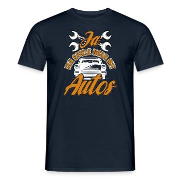 Auto Mechaniker Kfz Mechatroniker Schrauber - Männer T-Shirt - Navy - Vorne - AI Model Male 178 light (178cm)