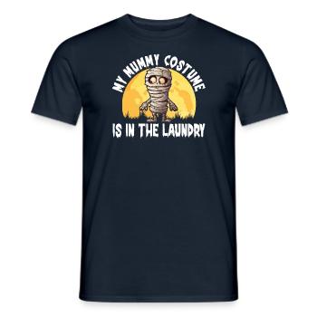 Mein Mumien Kostüm ist in der Wäsche Lustiges - Männer T-Shirt - Navy - Vorne - AI Model Male 178 light (178cm)