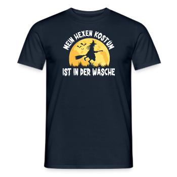 My Witch Costume Is In The Laundry Funny - Men's T-Shirt - navy - Front - AI Model Male 178 light (178cm)
