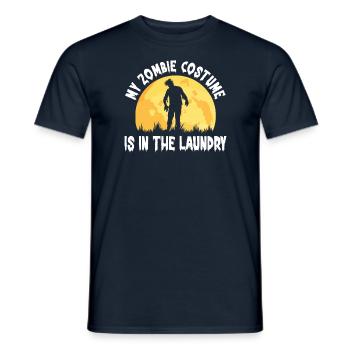 Mon costume de zombie est dans la lessive drôle - T-shirt homme - marine - Devant - AI Model Male 178 light (178cm)